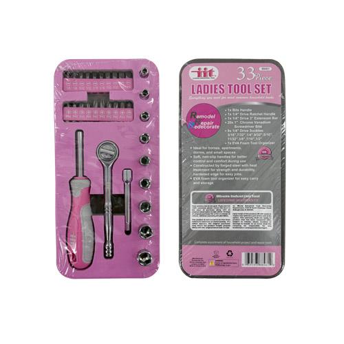 Wholesale IIT 33PC LADIES SOCKET & BIT SET IN FOAM TRAY