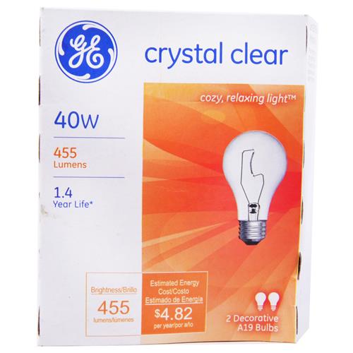 Wholesale GE Incandescent Light Bulb 40W Assorted Labels Rep - GLW