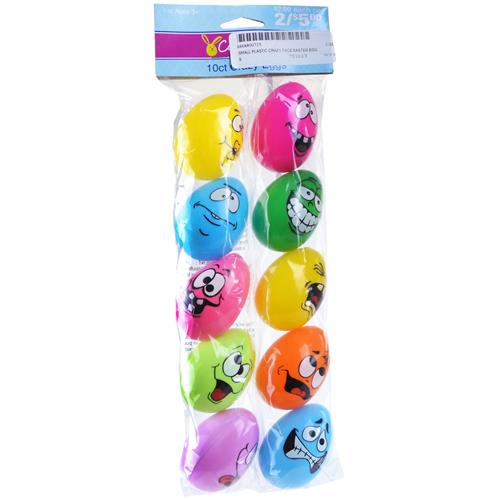 Wholesale Small Plastic Crazy Face Easter Eggs