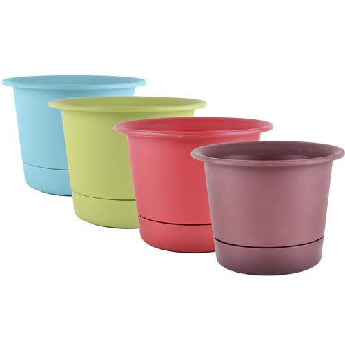 Wholesale Poly Planter Dynamic Design 4 Colors Vary with Sau