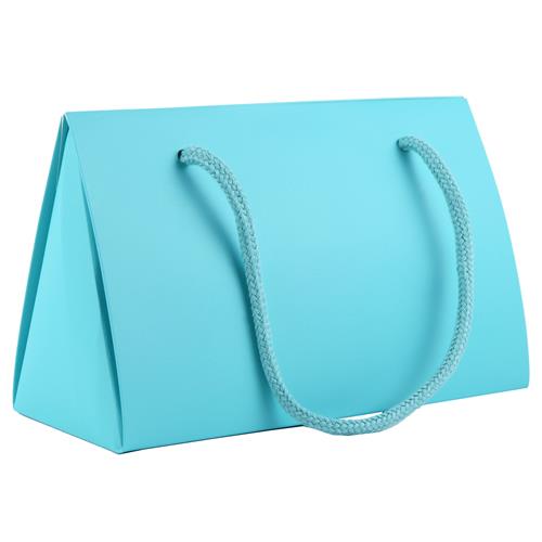 Wholesale Medium Purse Gift Box 8"""" x 3.5"""" x 5.25"""" Blue GLW