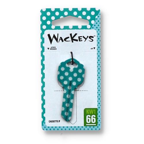 Wholesale WACKEY TEAL DOT KW1 66 KEY BLANK