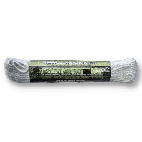 Wholesale 100'x7/32'' SOLID BRAID SYNTHETIC CLOTHESLINE 26LB WLL