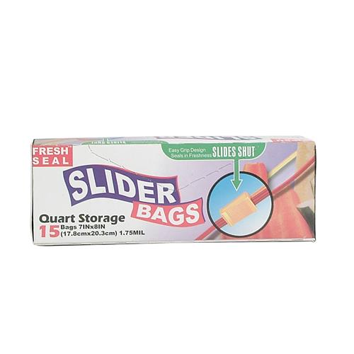 Wholesale Fresh Seal Slider Bags Quart Storage