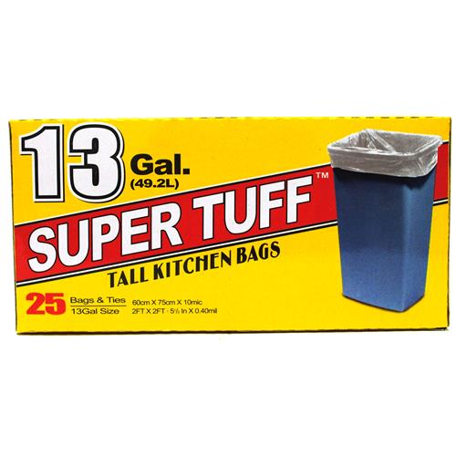Wholesale Super Tuff Tall Kitchen Bags 13 Gallon