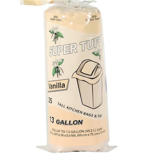 Wholesale Super Tuff Vanilla Tall Kitchen Bag 13 Gallon