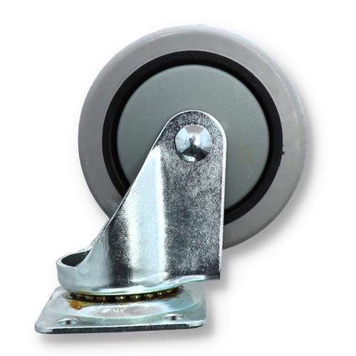 Wholesale 4'' SWIVEL CASTER WITH BRAKE GREY RUBBER TIRE