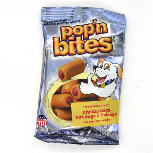 Wholesale USE #1147-3 - Pop'n Bites Cheezy Dogs Dog Treat CD