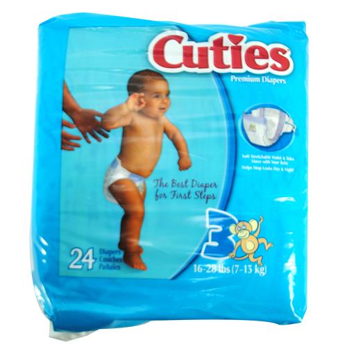 Wholesale Cuties Premium Diaper Convenience Stage 3 16-28 lb