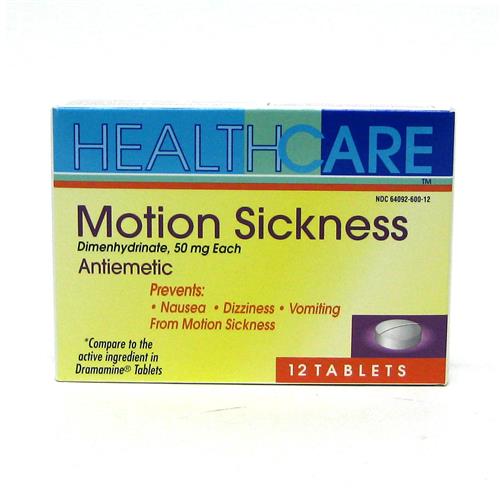 Wholesale Health Care Motion Sickness 50mg Tablet (Dramamine