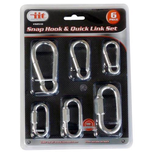 Wholesale 6-Piec Snap Hook & Quick Link Set