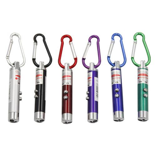 Wholesale 2 LED Light With Laser Pointer