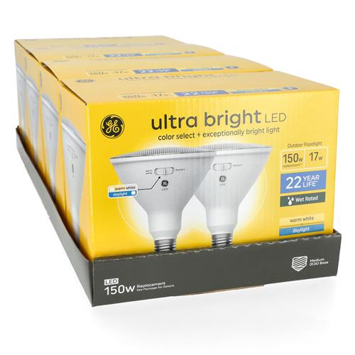 Wholesale GE ULTRA BRIGHT 2PK 17=150W WET RATED LED PAR 38 FLOODLIGHT WARM WHITE OR DAYLIG