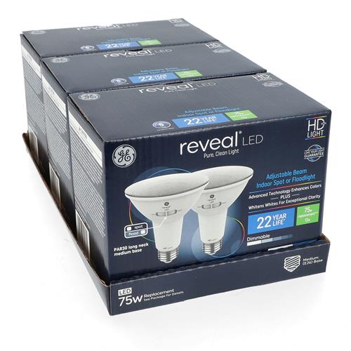 Wholesale GE REVEAL 2PK 12=75W PAR30L INDOOR SPOT OR FLOODLIGHT