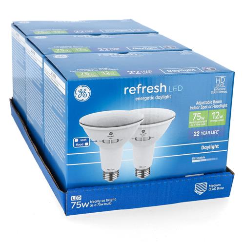 Wholesale GE REFRESH 2PK 12=75W PAR 30 LONG NECK DIMMABLE LED BULBS ADJUSTABLE BEAM  SPOT 