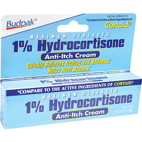 Wholesale Bud Pak 1% Maximum Strength Hydrocortisone Anti-itch cream (Cortaid)