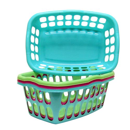 Wholesale Small Laundry Basket 18.25x13x7""""-3 colors