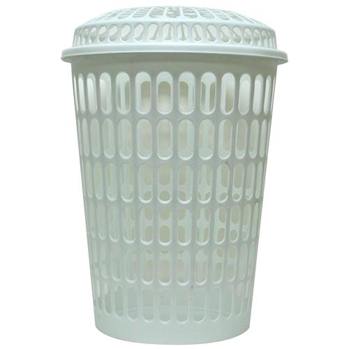 Wholesale Heavy Duty Tall Round Laundry Basket w/Lid 17.5"""" GLW