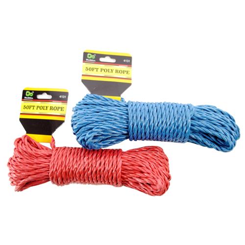 Wholesale Poly Rope 50 Ft Assorted Colors
