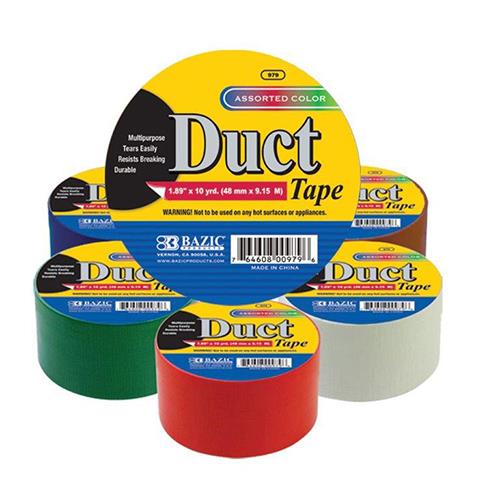 Wholesale Duct Tape Primary Color Assortment 1.89"""" x 10 Yar