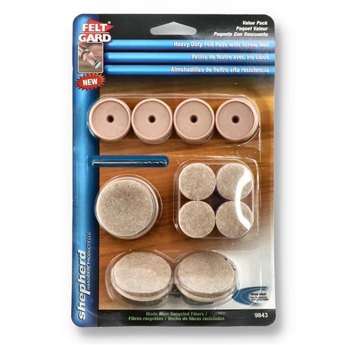 Wholesale Z20PC FELT GUARD VALUE PACK WITH SCREW NAILS & DRILL BIT