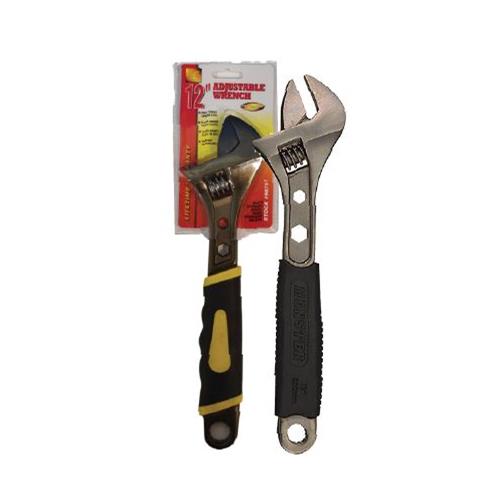 Wholesale Z12"" ADJUSTABLE WRENCH BLACK NICKEL PLATED WITH SCALE
