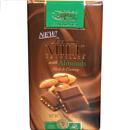 Wholesale Baron Milk Chocolate bar with Almonds made in Poland