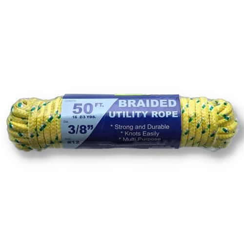 Wholesale 50' x 3/8" DIAMOND BRAID POLY ROPE