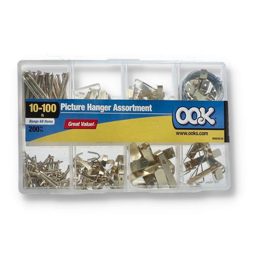 Wholesale ZOOK 200PC PICTURE HANGER ASSORTMENT