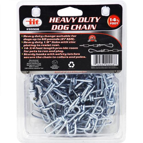 Wholesale 14-3/4' Heavy Duty Dog Chain
3MM X 4.5MM. 91KG CAPACITY
