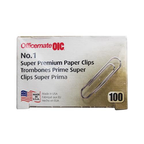 Wholesale OFFICEMATE 100CT #1 PREMIUM PAPER CLIPS IN BOX