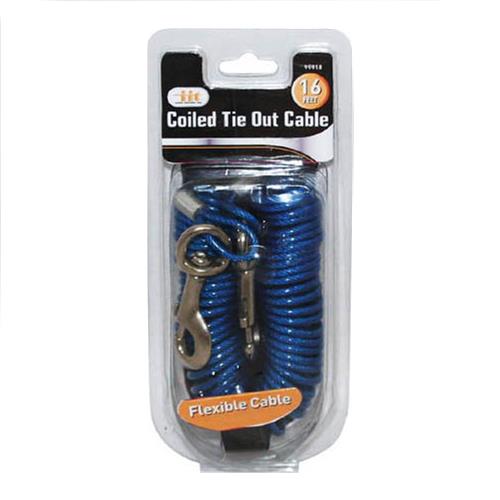 Wholesale Coiled Tie Out Cable 16'