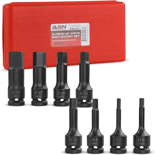 Wholesale ABN 8PC 1/2'' DRIVE BOLT SOCKET SET METRIC H-TYPE