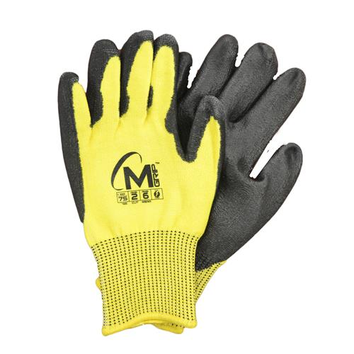 Wholesale ZCut Glove Miracle Grip Extra Small Hv Yw HPPE Liner ANSI 2 Blk PU Palm Coat Tou