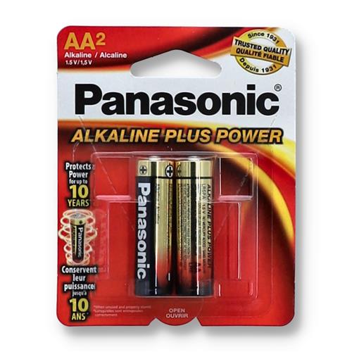 Wholesale 2pk PANASONIC ALKALINE ''AA'' BATTERIES