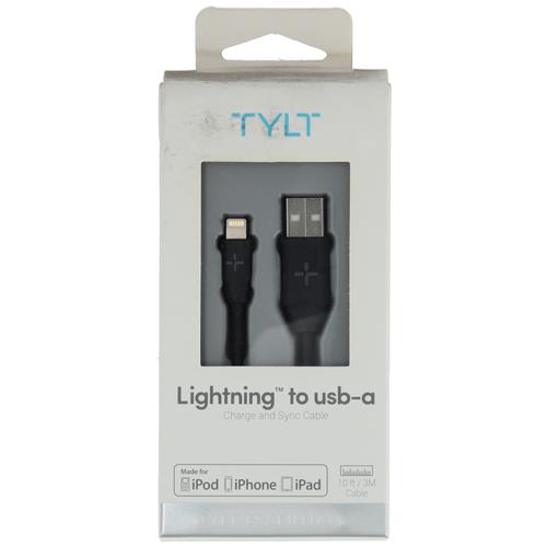 Wholesale 10' LIGHTNING TO USB-A CHARGE & SYNC CABLE BLACK