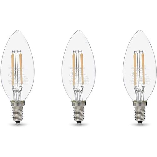 Wholesale 3PK 4.5=60W B11 LED CLEAR BULB SOFT WHITE DIMMABLE CANDELABRA BASE