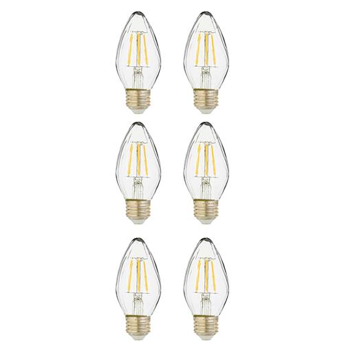 Wholesale 6PK 4.5=60W B11 LED BULB CLEAR AMBER DIMMABLE CANDELABRA BASE