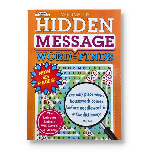 Wholesale 128 PAGE HIDDEN WORD FIND PUZZLE BOOKS 2 TITLES