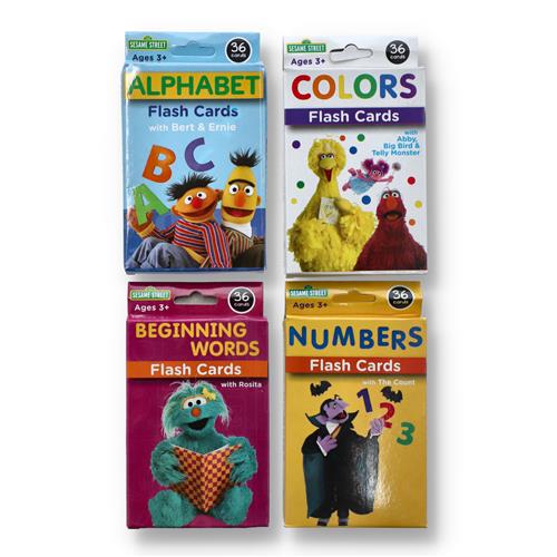 Wholesale SESAME STREET FLASH CARDS 4 ASSORTED