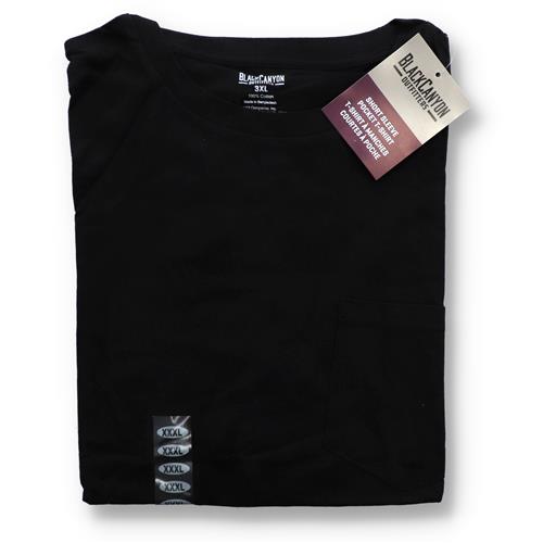 Wholesale BLACK CANYON POCKET T-SHIRTS BLACK M-3XL