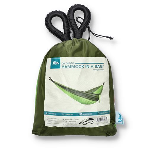 Wholesale XL CAMPING HAMMOCK IN A BAG WITH HANGING KIT 114x54'' BED  FOREST GREEN