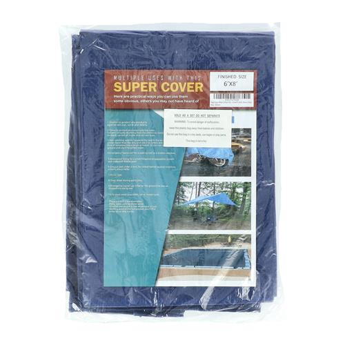 Wholesale 2PK TARP 6X8 BLUE 96FT² 5 MIL