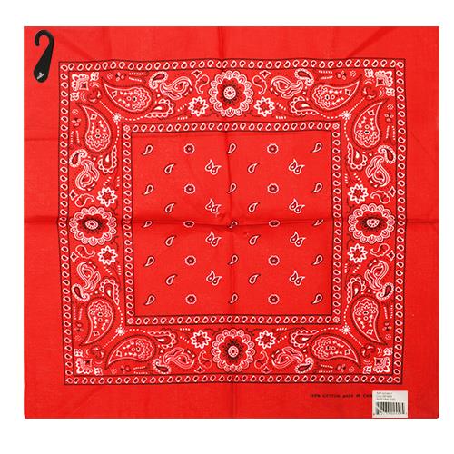 Wholesale Z30'' BANDANA RED BULK + HANGER & UPC - GLW