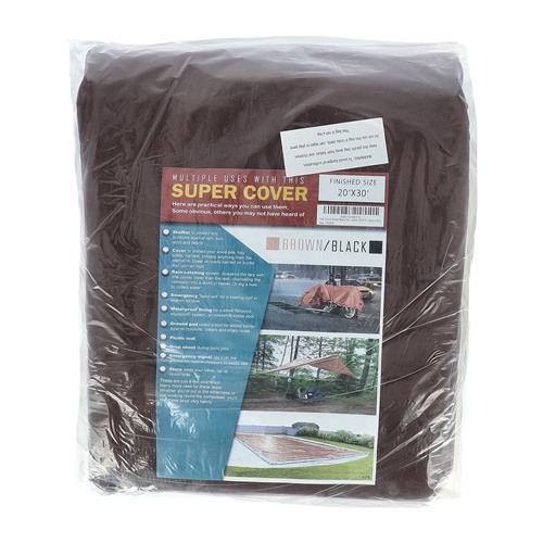 Wholesale TARP 20X30  BROWN/BLACK 600FT² 10 MIL