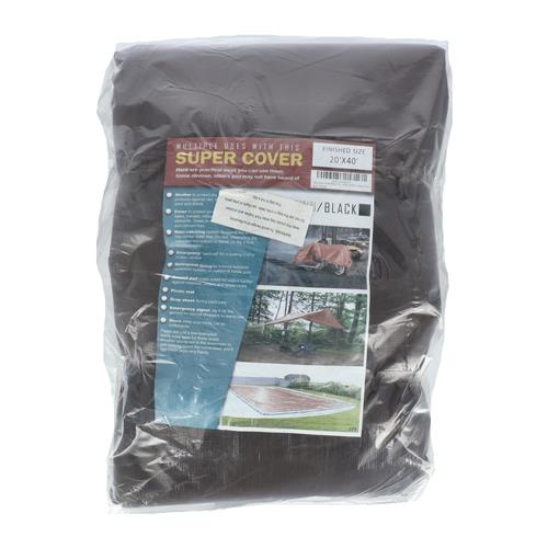 Wholesale TARP 20X40 BROWN/BLACK 800FT² 10 MIL