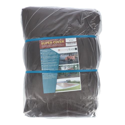Wholesale TARP 30X50 BROWN/BLACK 1500FT² 10 MIL