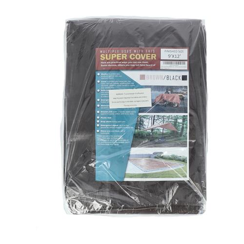 Wholesale TARP 9X12 BROWN/BLACK 108FT² 10 MIL