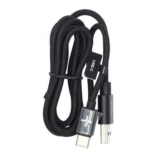 Wholesale 3.3' USB-C TO USB-A WOVEN DATA CABLE BULK