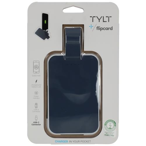 Wholesale FLIPCARD POWER BANK 5000mAh USB-C CONNECTOR 2.4A BLUE